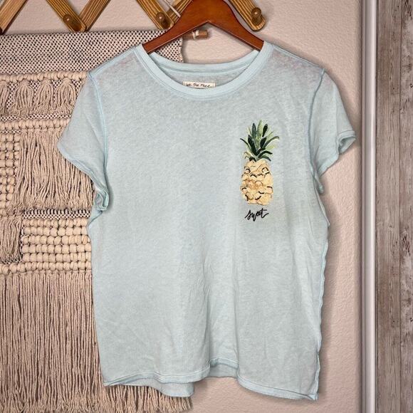 We the free free people fruit medley sky blue pineapple tee - Picture 2 of 6